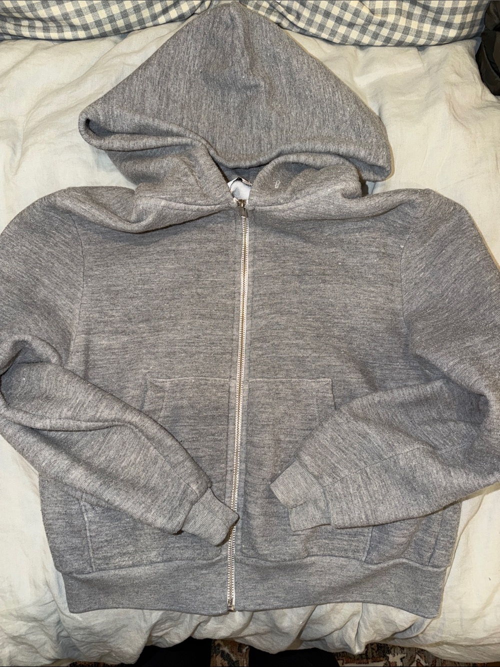 Wildfox Gray Zip-Up Hoodie